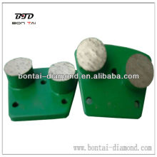 magnetic grinding block double round segments